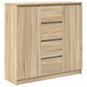 vidaXL Sideboard with Drawers Sonoma Oak 100.5x35x98.5 cm