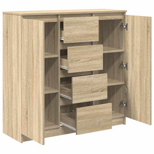 vidaXL Sideboard with Drawers Sonoma Oak 100.5x35x98.5 cm