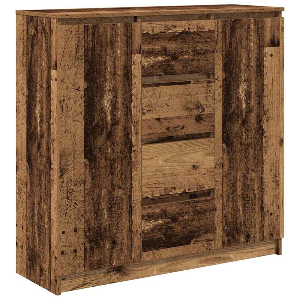 vidaXL Sideboard with Drawers Reclaimed Wood Look 100.5x35x98.5 cm