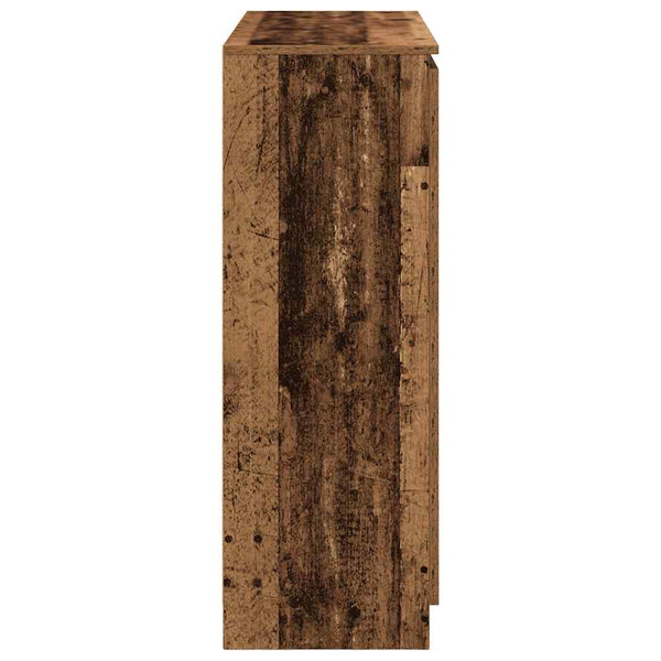 vidaXL Sideboard with Drawers Reclaimed Wood Look 100.5x35x98.5 cm