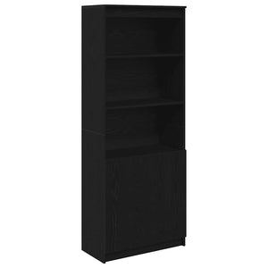 vidaXL Highboard Black Oak Look 70x35x180 cm Engineered Wood