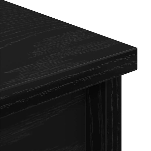 vidaXL Highboard Black Oak Look 70x35x180 cm Engineered Wood