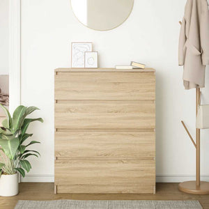 vidaXL Sideboard Sonoma Oak 80x35x99 cm Engineered Wood