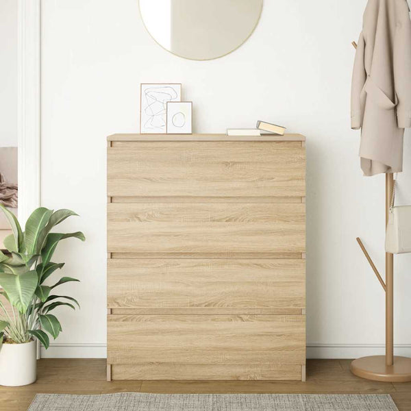 vidaXL Sideboard Sonoma Oak 80x35x99 cm Engineered Wood