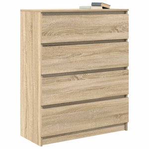 vidaXL Sideboard Sonoma Oak 80x35x99 cm Engineered Wood