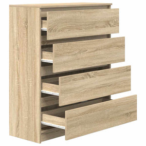 vidaXL Sideboard Sonoma Oak 80x35x99 cm Engineered Wood