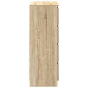 vidaXL Sideboard Sonoma Oak 80x35x99 cm Engineered Wood