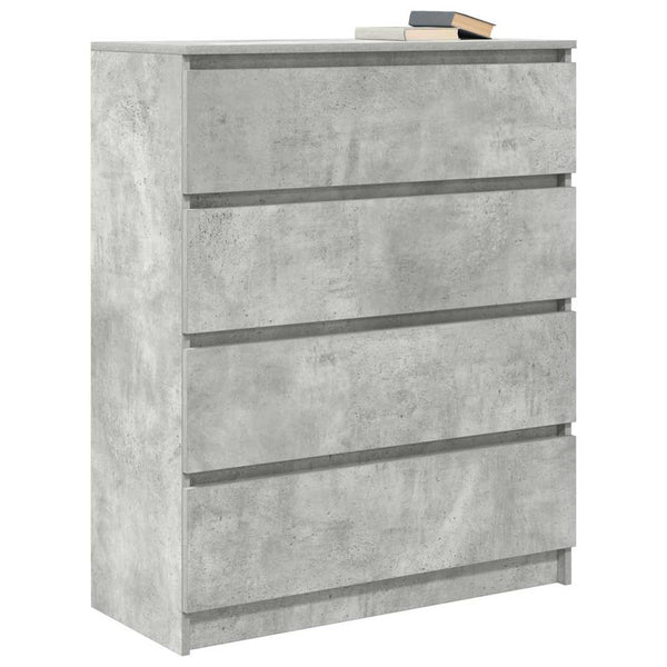 vidaXL Sideboard Concrete Grey 80x35x99 cm Engineered Wood