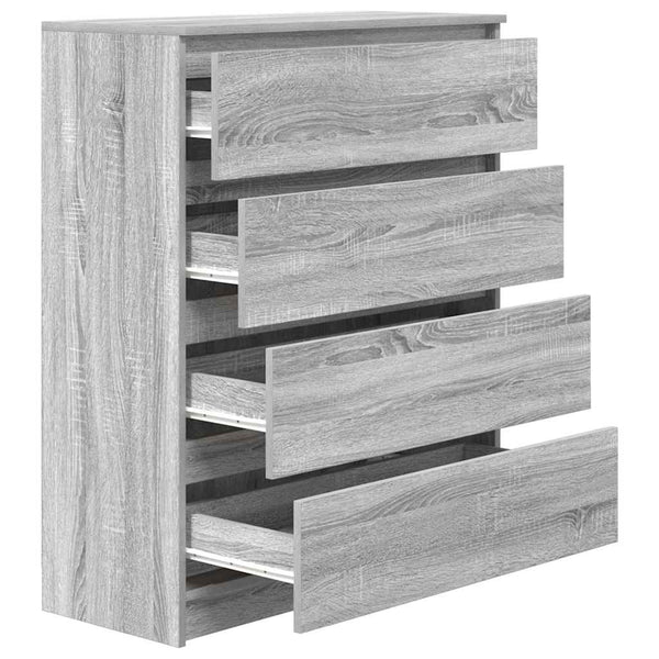 vidaXL Sideboard Grey Sonoma 80x35x99 cm Engineered Wood