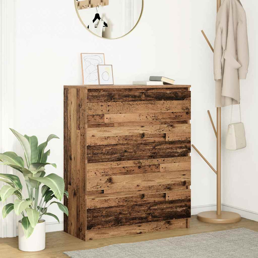 vidaXL Sideboard Reclaimed Wood Look 80x35x99 cm Engineered Wood