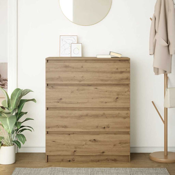 vidaXL Sideboard Artisan Oak 80x35x99 cm Engineered Wood