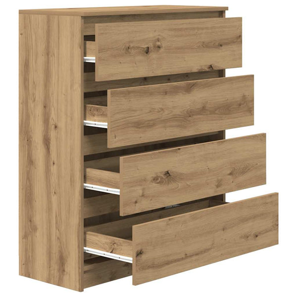 vidaXL Sideboard Artisan Oak 80x35x99 cm Engineered Wood
