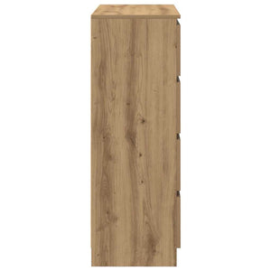 vidaXL Sideboard Artisan Oak 80x35x99 cm Engineered Wood