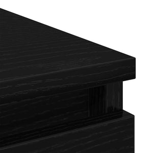 Sideboard Schwarz Eichenoptik 100x35x99cm