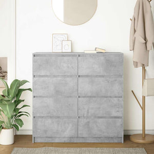 Betongraues Sideboard 100x35x99 cm