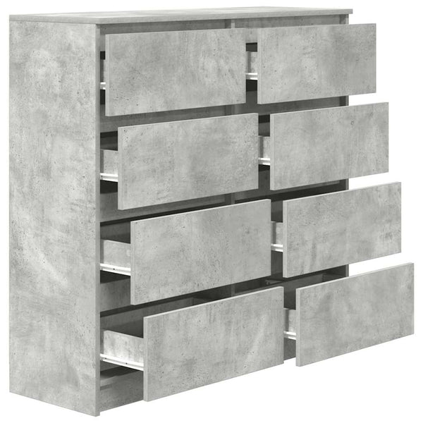Betongraues Sideboard 100x35x99 cm
