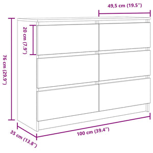 Weißes Sideboard 100 cm