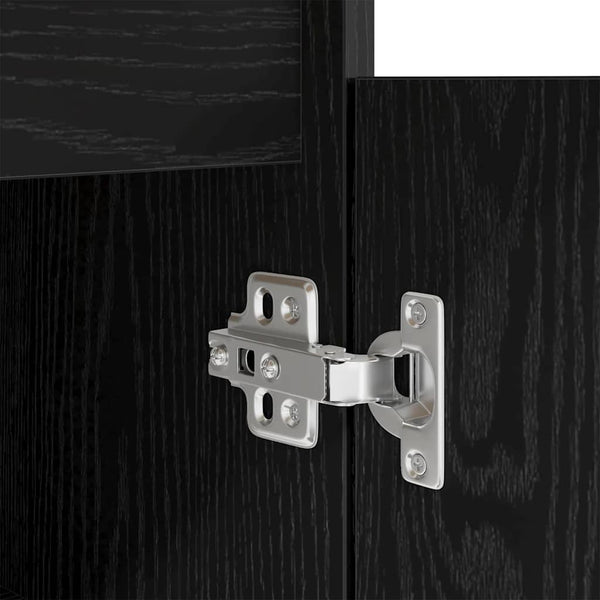 Schreibtisch mit Regal Schwarz Eiche 140cm