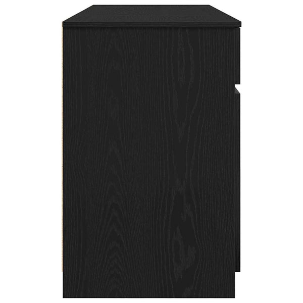 Schreibtisch mit Regal Schwarz Eiche 140cm