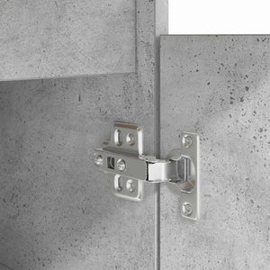 Schreibtisch Betongrau mit Regal 140cm