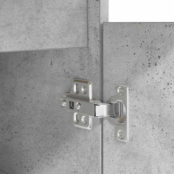 Schreibtisch Betongrau mit Regal 140cm