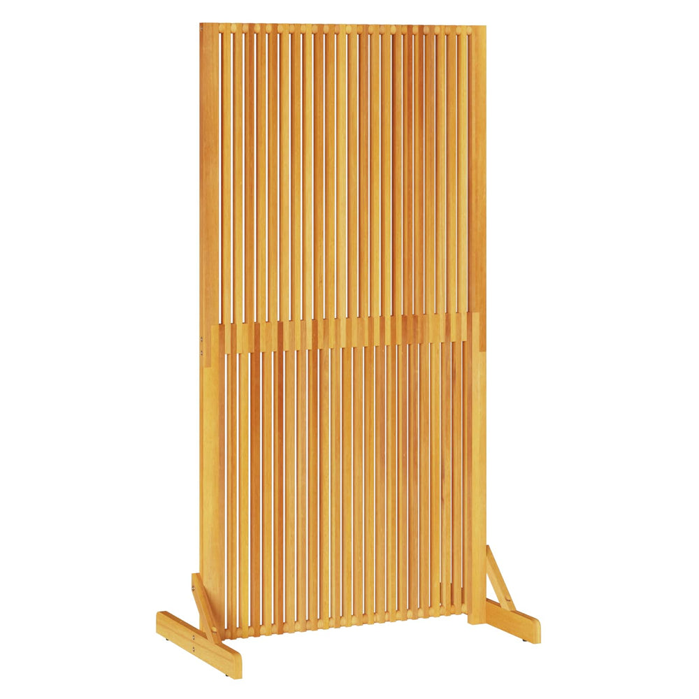 vidaXL Privacy Screen Brown 79.5 x 50 x 150 cm Solid Acacia Wood