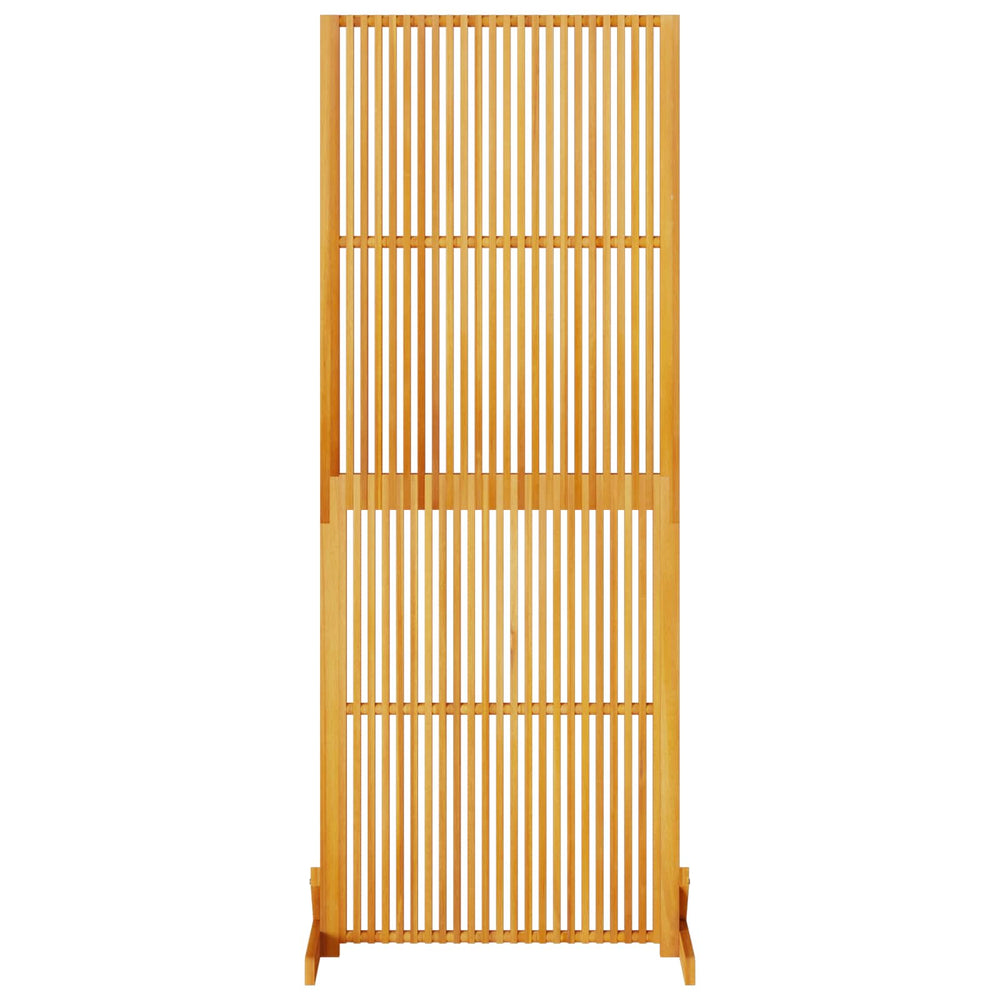 vidaXL Privacy Screen Brown 79.5 x 50 x 200 cm Solid Acacia Wood