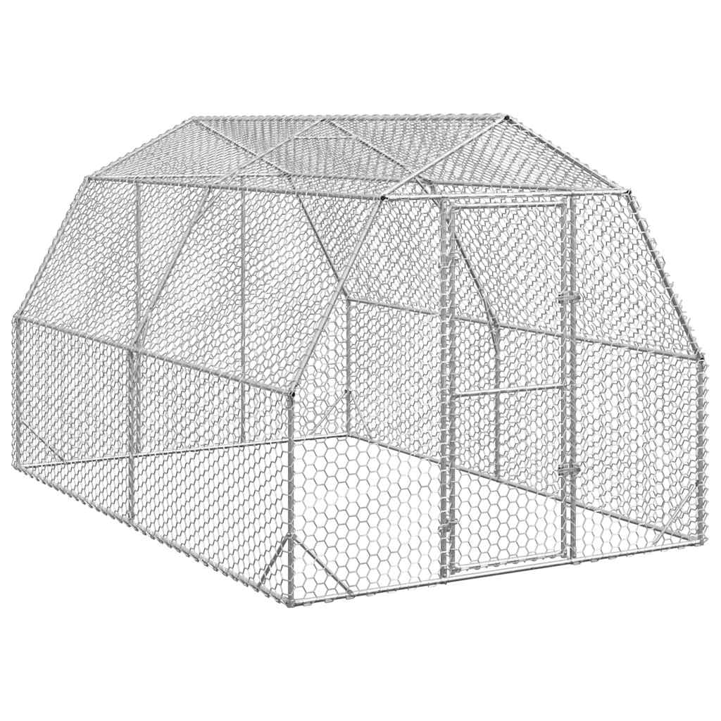 Verzinkter Hühnerstall 2,5x4x2,25 m
