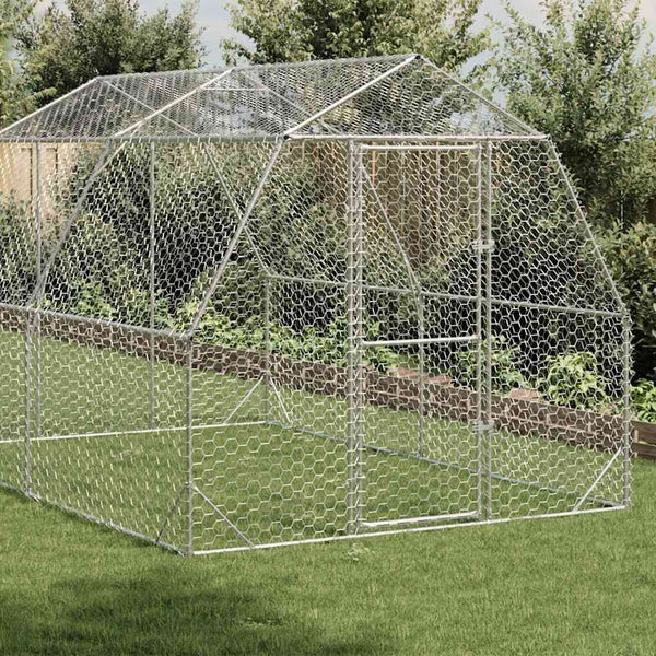 Verzinkter Hühnerstall 2,5x4x2,25 m