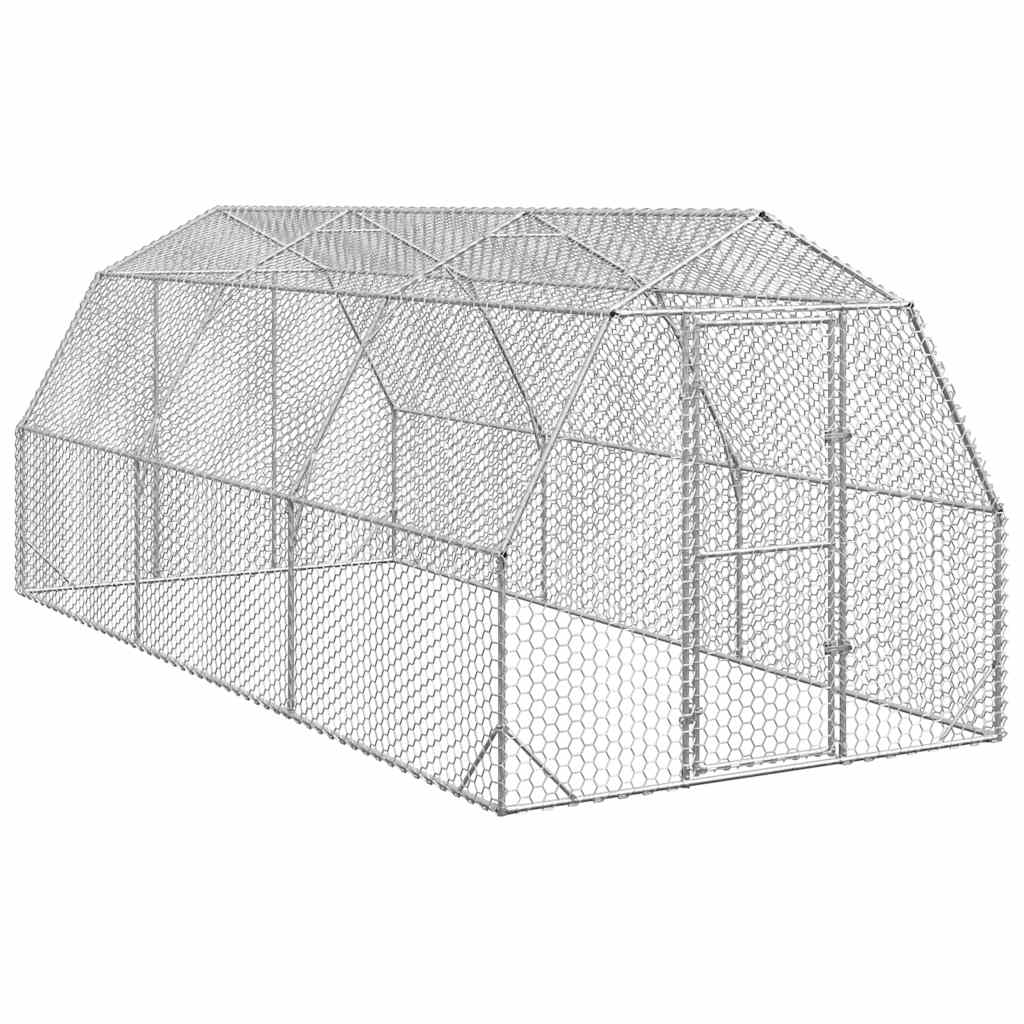 Verzinkter Hühnerstall, 2,5x6x2,25 m