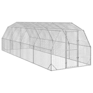 Verzinkter Hühnerstall 2,5x8x2,25 m