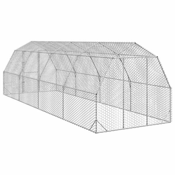 Verzinkter Hühnerstall 2,5x8x2,25 m