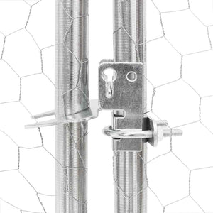 Verzinkter Hühnerstall 2,5x8x2,25 m