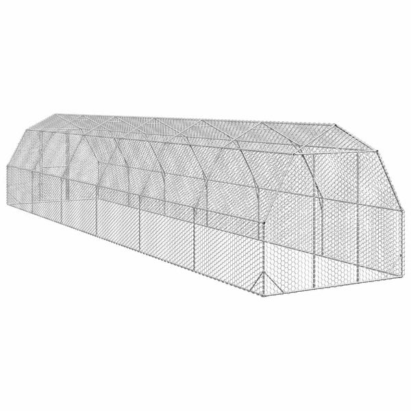 Verzinkter Hühnerstall, 2,5x12x2,25 m