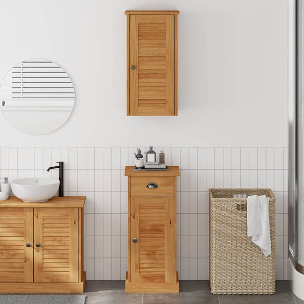 Badezimmerschrank VIGO Braun Honigbraun 2er-Set