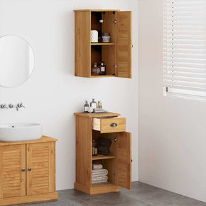 Badezimmerschrank VIGO Braun Honigbraun 2er-Set