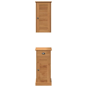 Badezimmerschrank VIGO Braun Honigbraun 2er-Set
