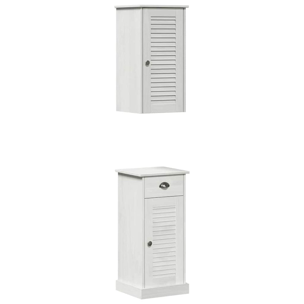 Badezimmerschrank VIGO Weiß/Antikweiß, 2er-Set