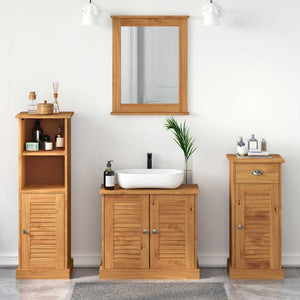 Badezimmermöbel Set VIGO Honigbraun Kiefer Massivholz