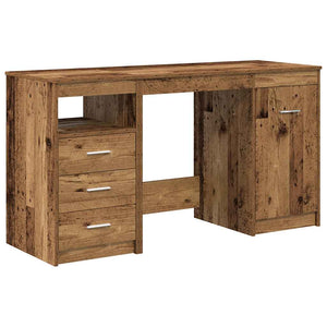 Schreibtisch Altholz mit Unterschrank