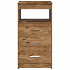 Schreibtisch Altholz mit Unterschrank