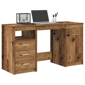Schreibtisch Altholz mit Unterschrank