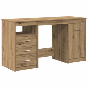 Schreibtisch mit Schrank Eiche