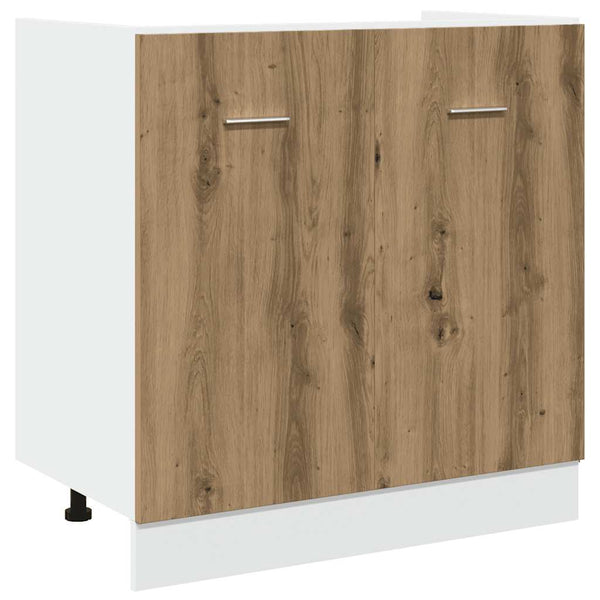vidaXL 7-Piece Kitchen Cabinet Set Lyon Artisan Oak Engineered Wood