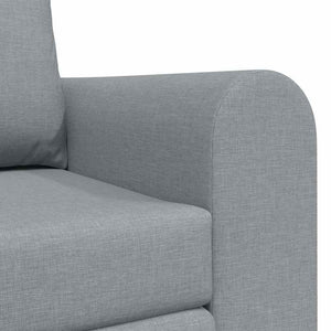 vidaXL Sofa Bed 60cm Light Grey Fabric