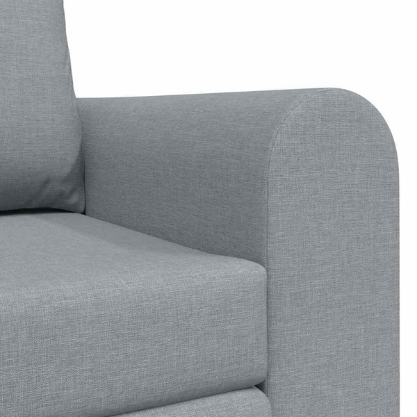 vidaXL Sofa Bed 60cm Light Grey Fabric