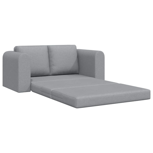 vidaXL Sofa Bed 60cm Light Grey Fabric