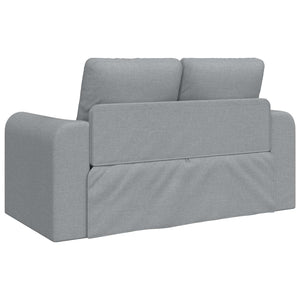 vidaXL Sofa Bed 60cm Light Grey Fabric
