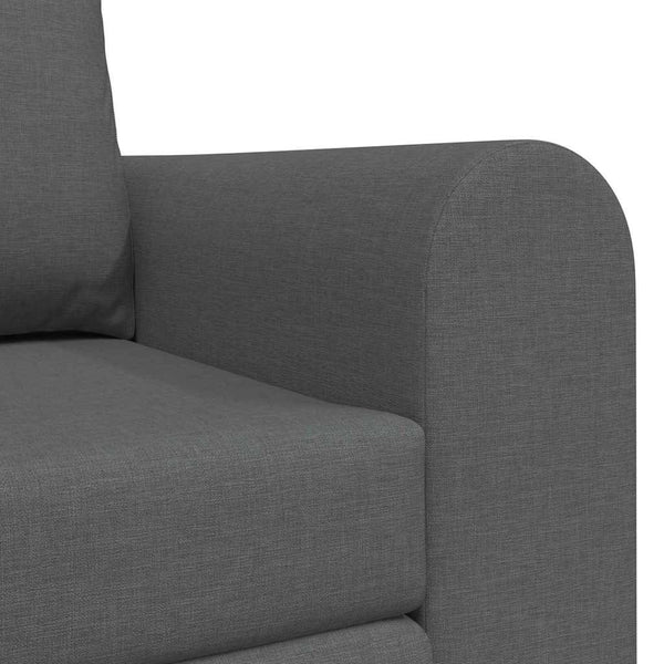 vidaXL Sofa Bed 60cm Dark Grey Fabric