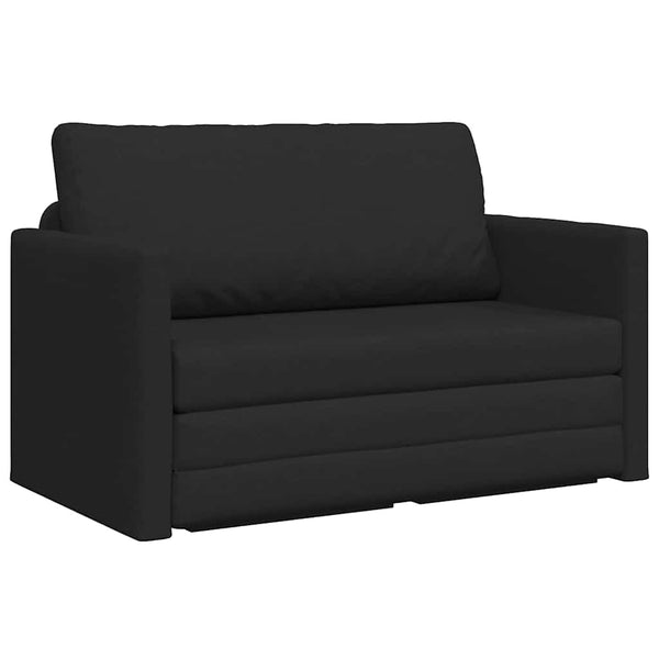 vidaXL Sofa Bed 110cm Black Fabric